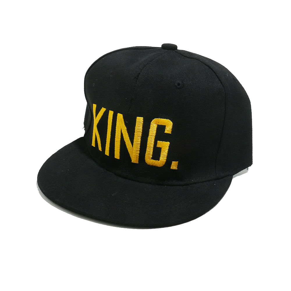 Boné De Beisebol Trucker Flat Brim Com Bordado “King”