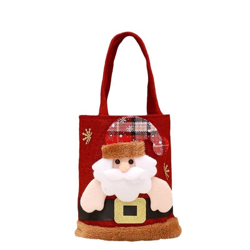 Bolsa De Presente De Natal, Serapilheira, Santa Belt, Apple Candy, 37 Cm