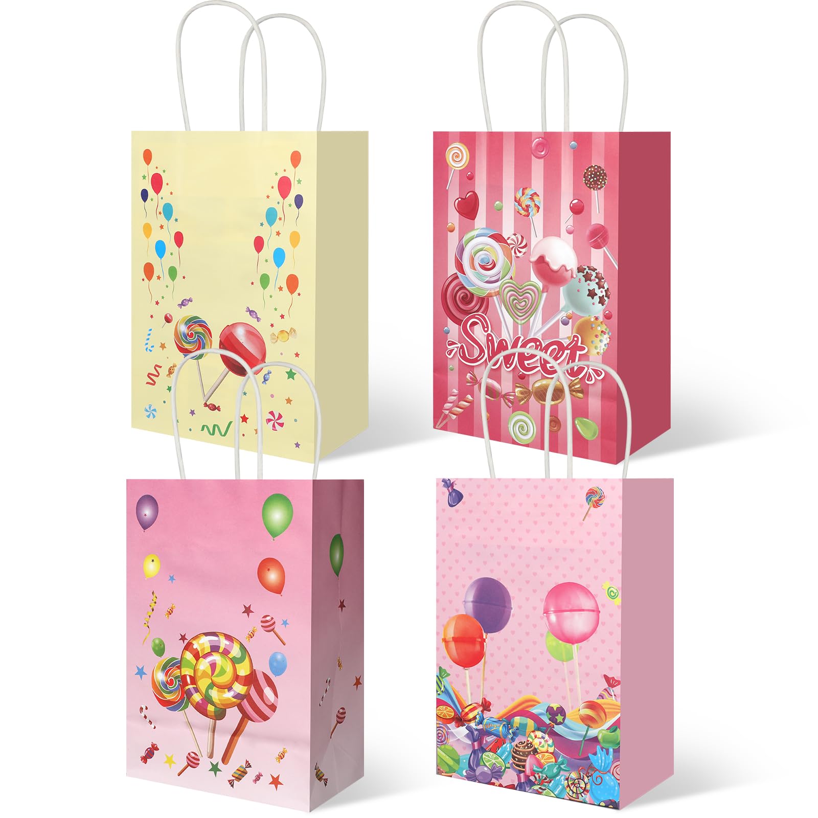 Bolsas De Regalo Ethanberg Para Dulces, Paquete De 20 Unidades, 15x8x21 Cm