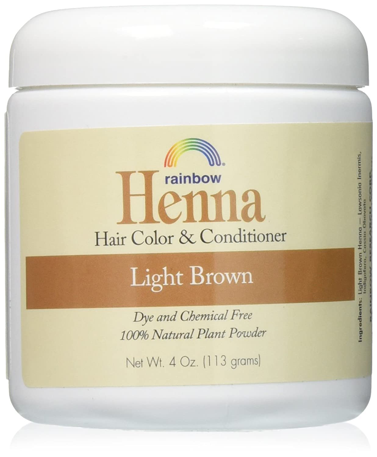 Cor De Cabelo Henna Rainbow Research Persian Light Brown 120ml