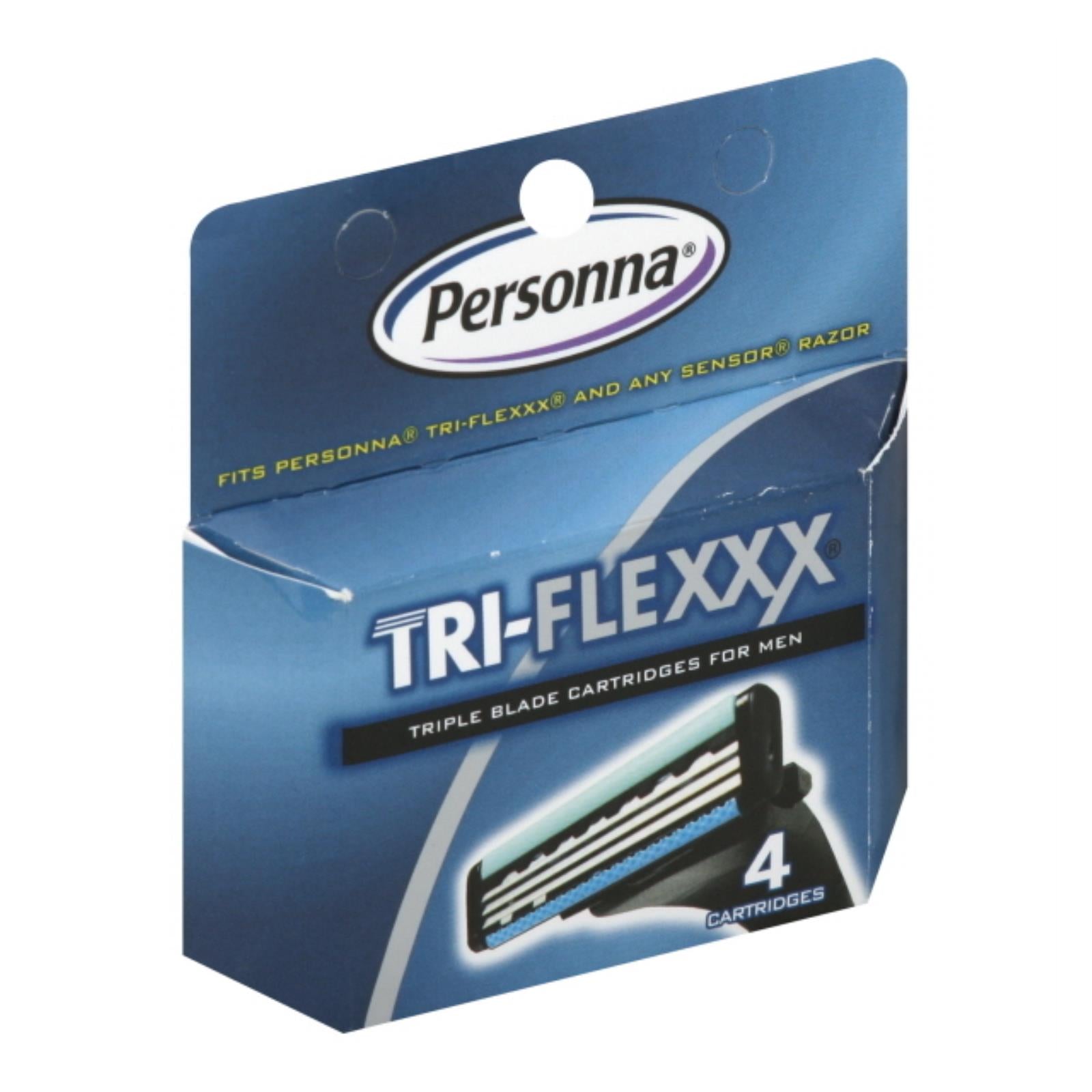 Recarga De Cartucho Razor Personna Tri-flexxx Para Homens - Pacote Com 4