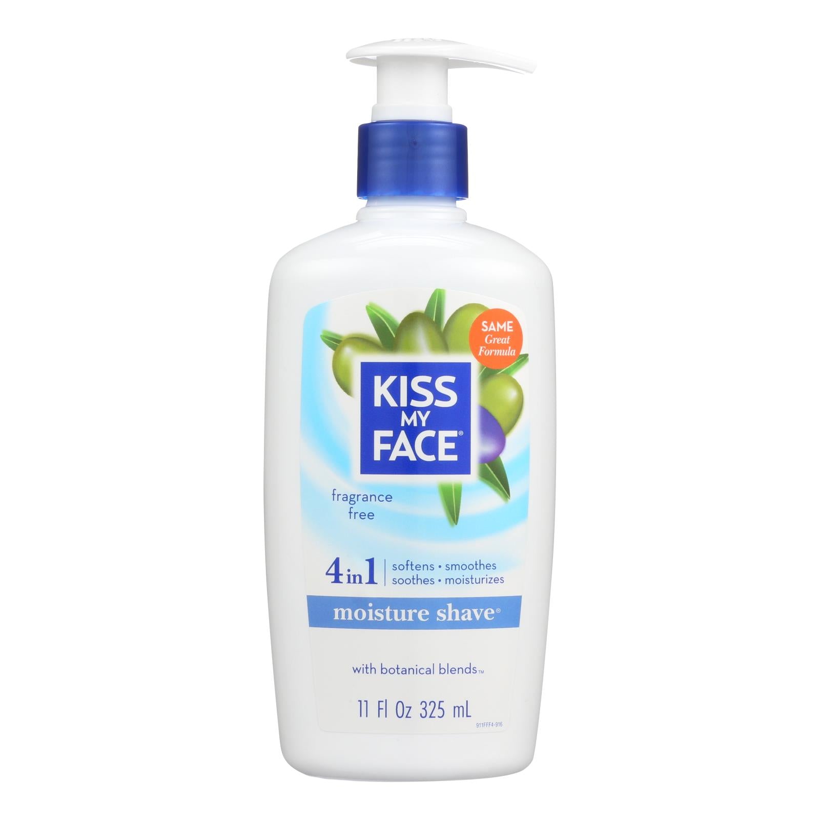 Creme De Barbear Kiss My Face Moisture Shave Sem Fragrância 325 Ml