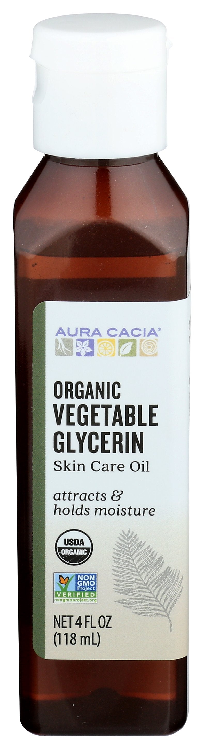 Hidratante Aura Cacia Skin Care, Glicerina Vegetal, Pacote Com 3 Unidades