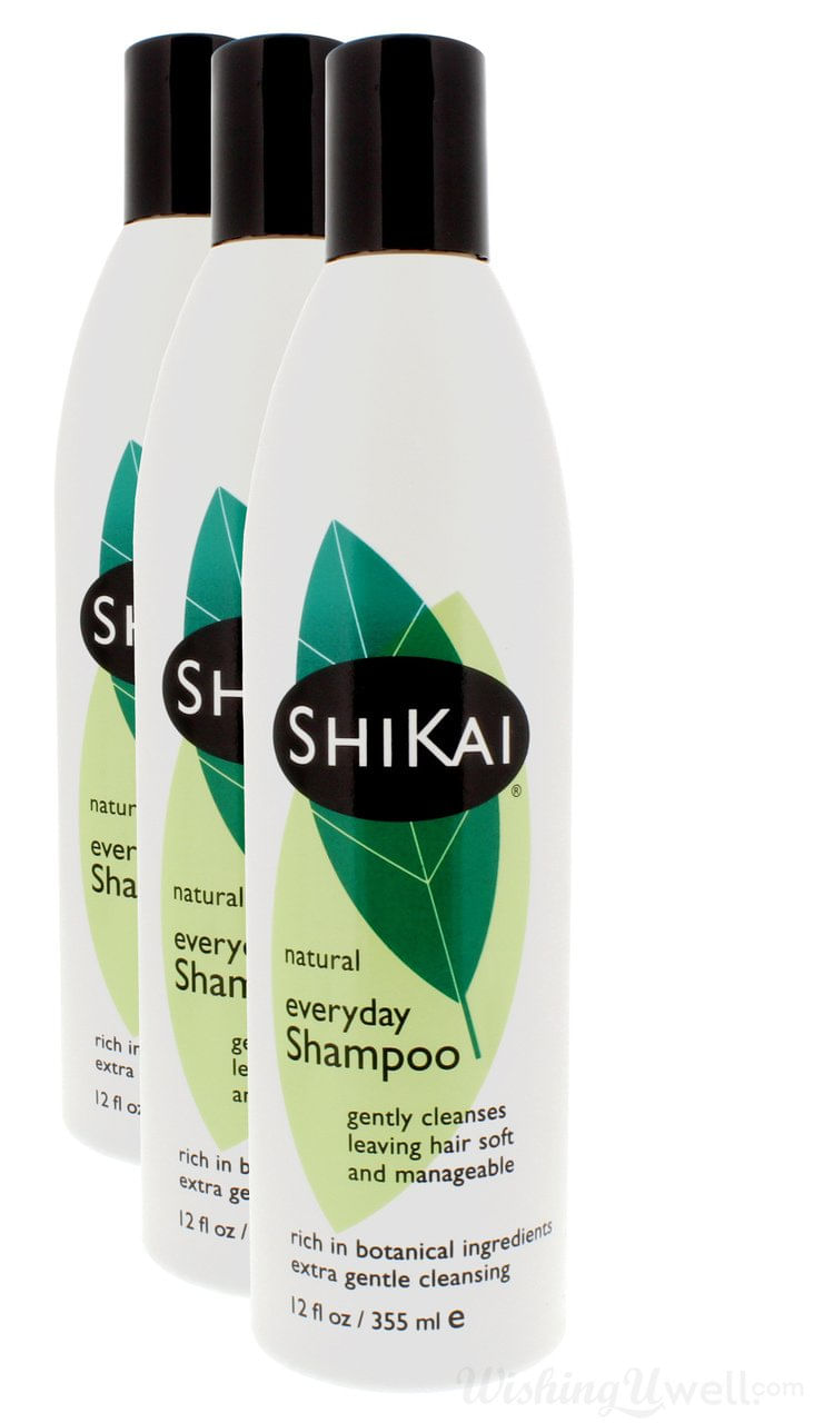 Shampoo Shikai Natural Everyday, 360 Ml, Pacote Com 3