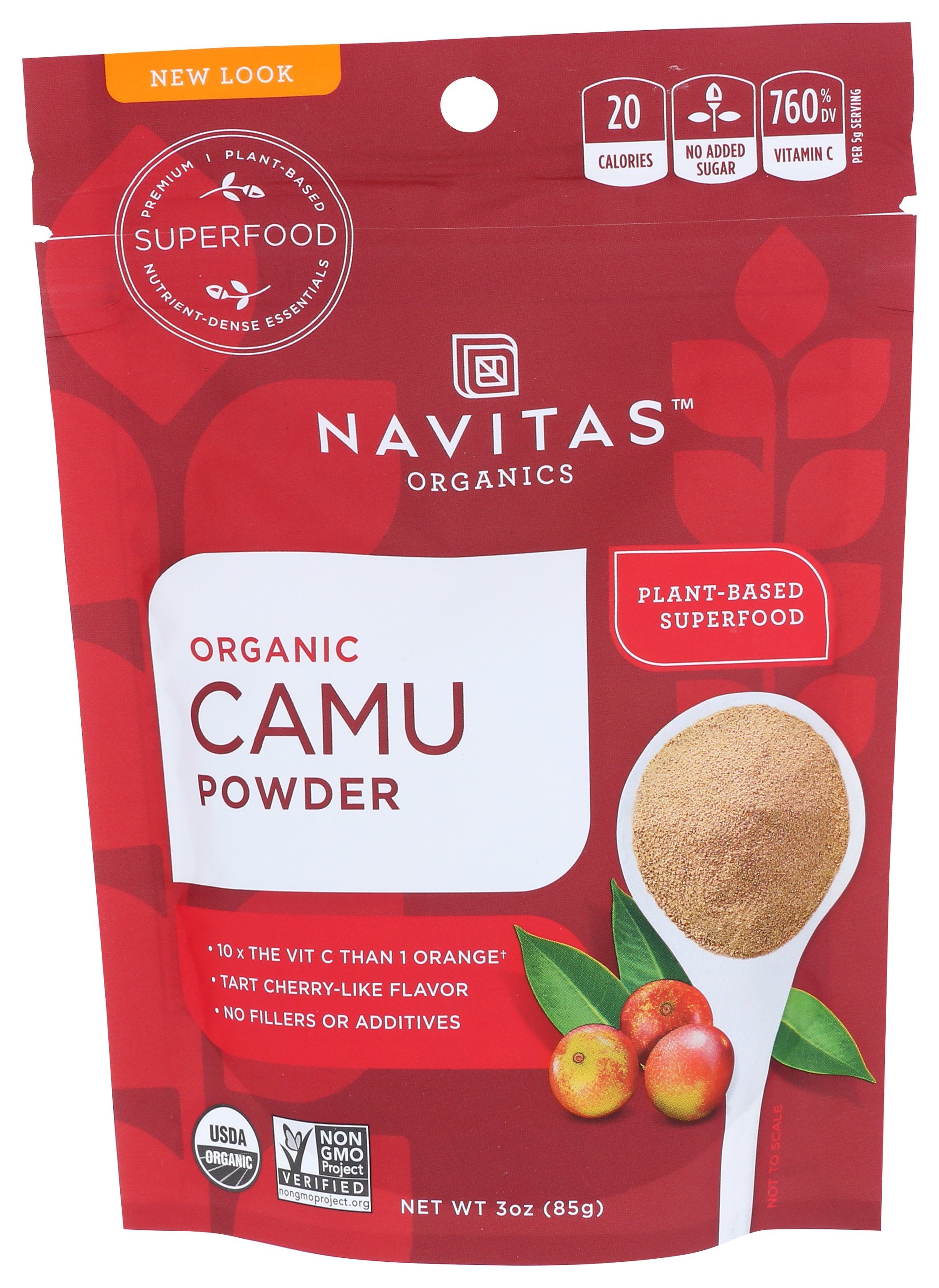 Superalimento Navitas Camu Em Pó Orgânico Rico Em Vitamina C
