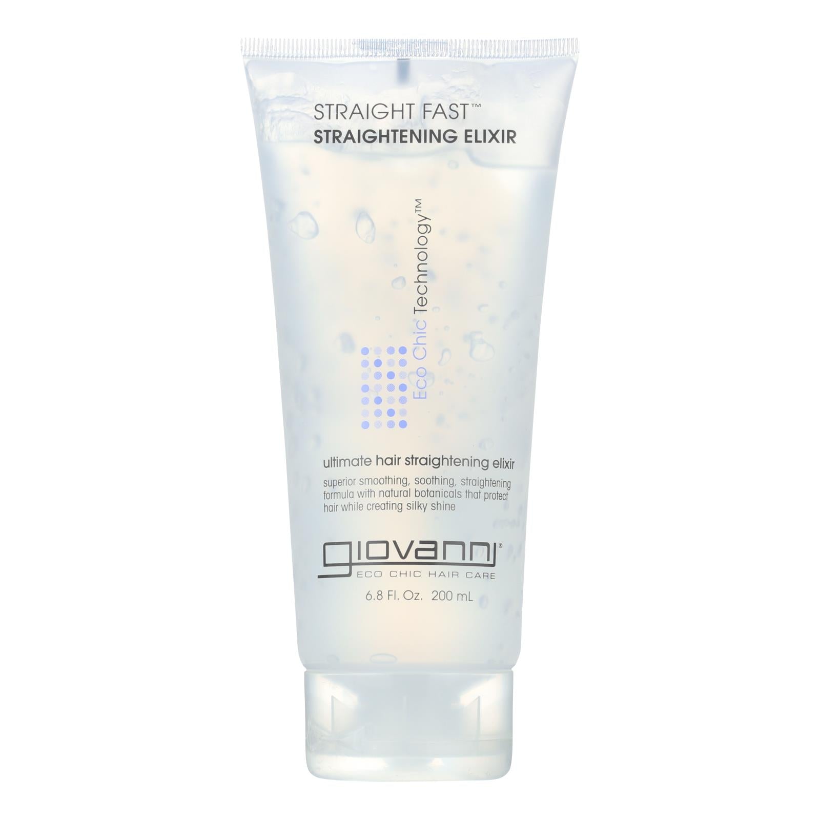 Elixir De Alisamento Rápido Giovanni Straight Para Cuidados Com O Cabelo 200ml