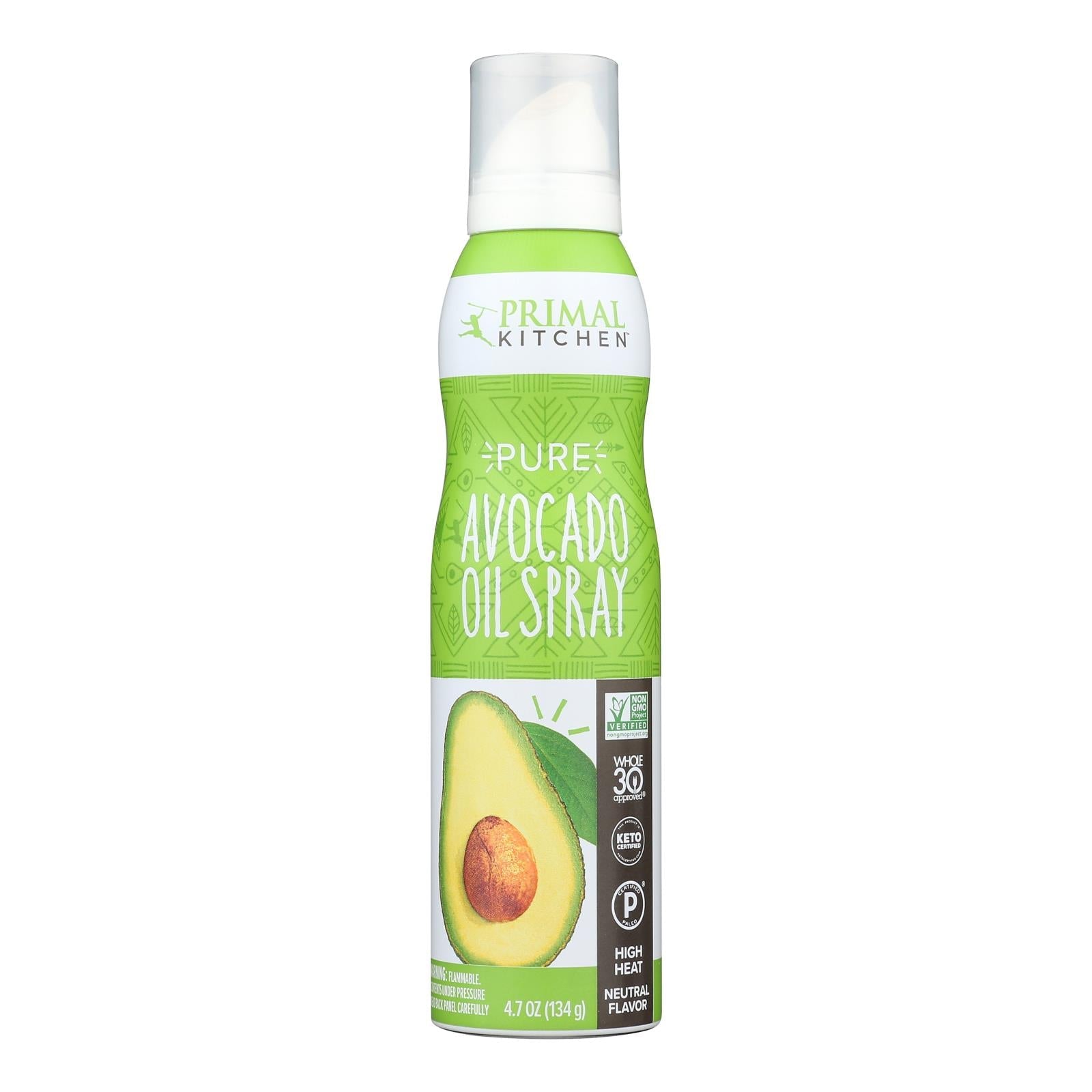 Spray De Óleo De Cozinha Primal Kitchen Avocado 140 Ml (pacote Com 6)