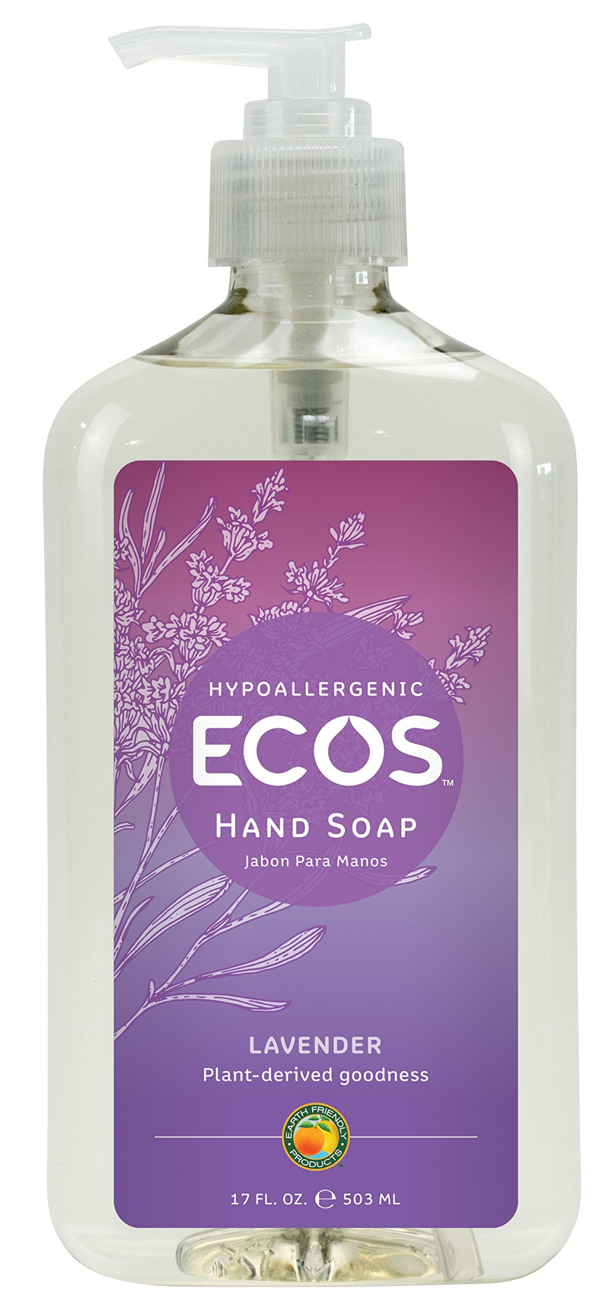 Sabonete Para Mãos, Produtos Ecológicos, Lavanda, 500 Ml, Hipoalergênico