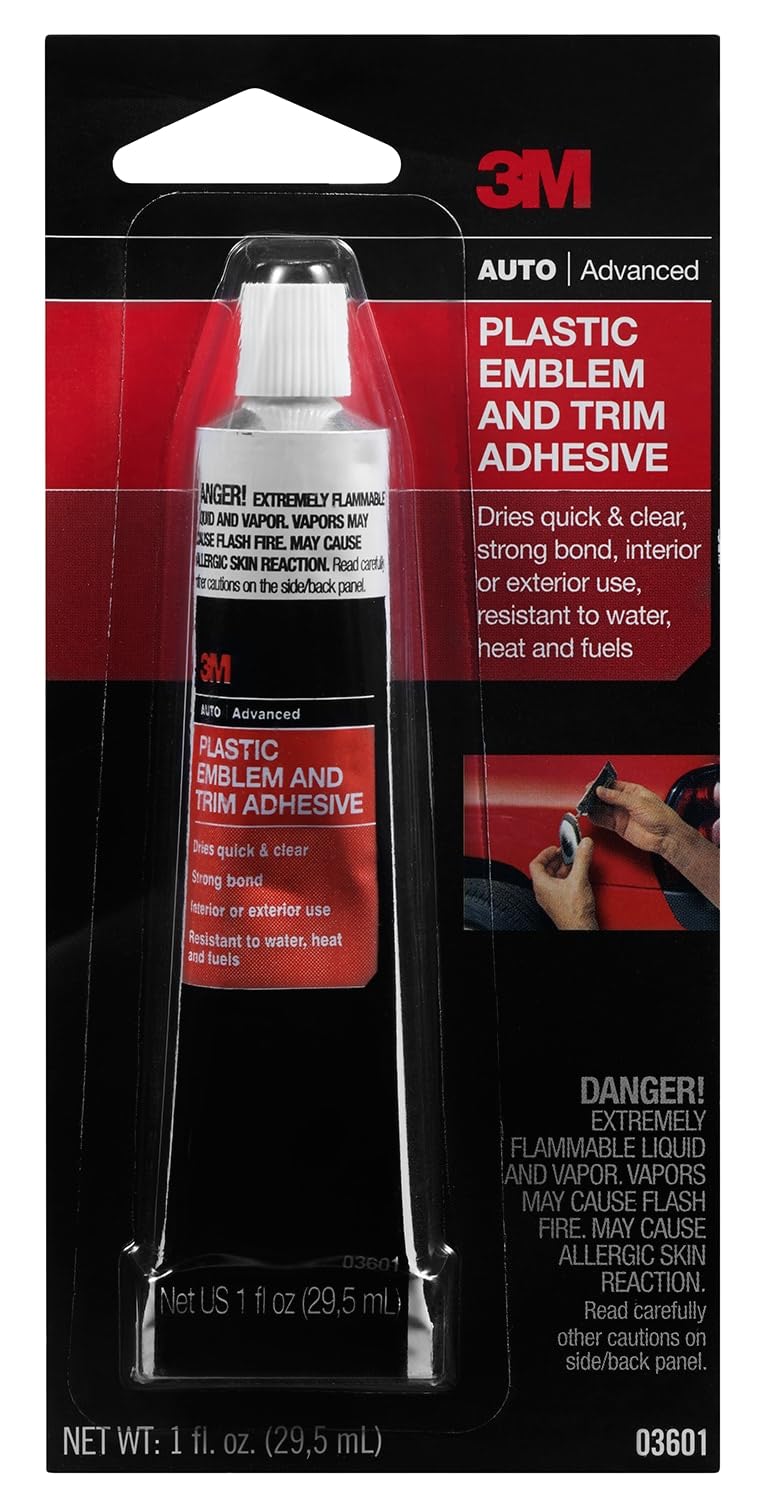 Adesivo 3M Plastic Emblem & Trim Tubo De 29,5 Ml De Secagem Transparente