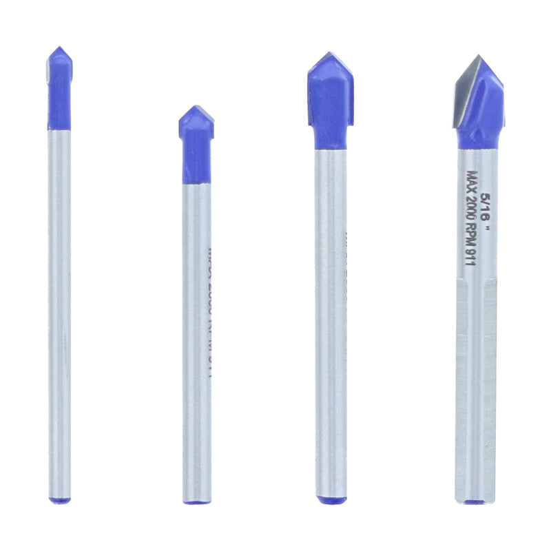 Bit Set Avanti Pro Carbide, Vidro E Azulejo, 4 Peças