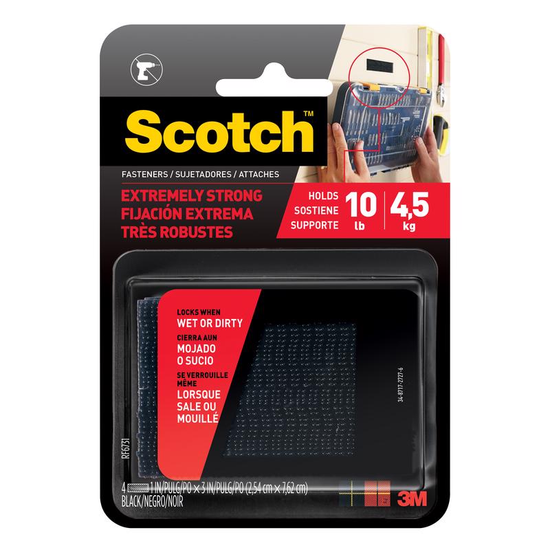 Fastener Scotch Medium Foam Hook And Loop Fastener, 3 Cm, 2 Unidades