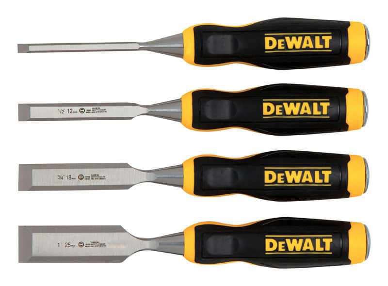 Conjunto De Cinzéis De Madeira Dewalt 4 Peças De 5 Cm