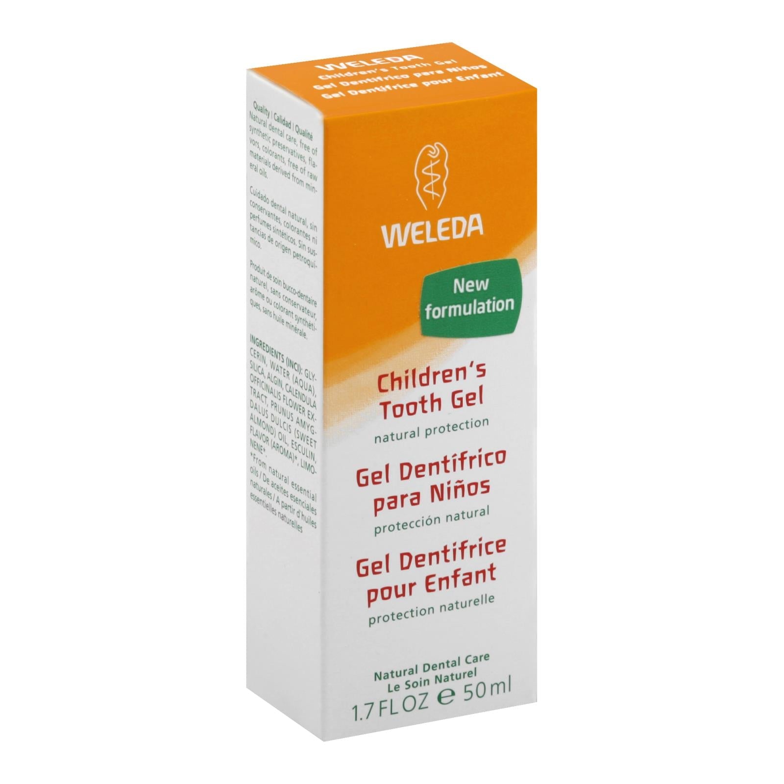 Gel Dental Weleda Children's 50ml Sem Flúor Com Calêndula