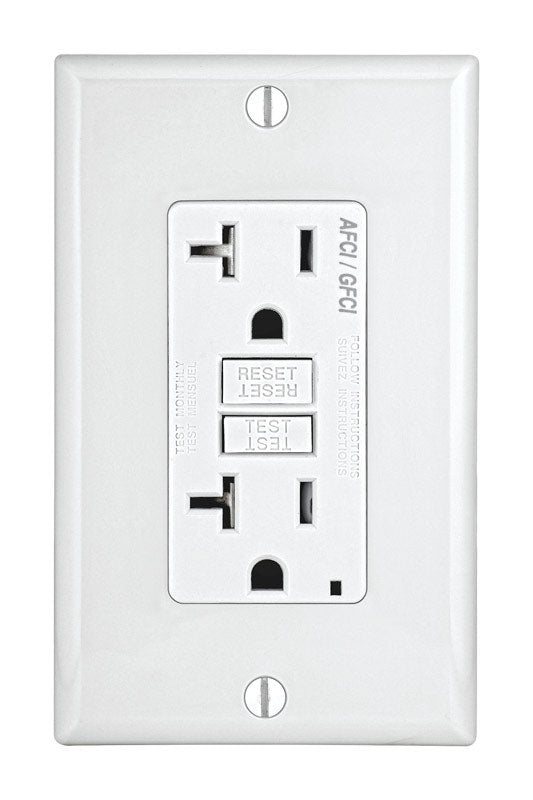 Outlet Leviton Smartlockpro 20a 125v Afci/gfci Com Função Dupla