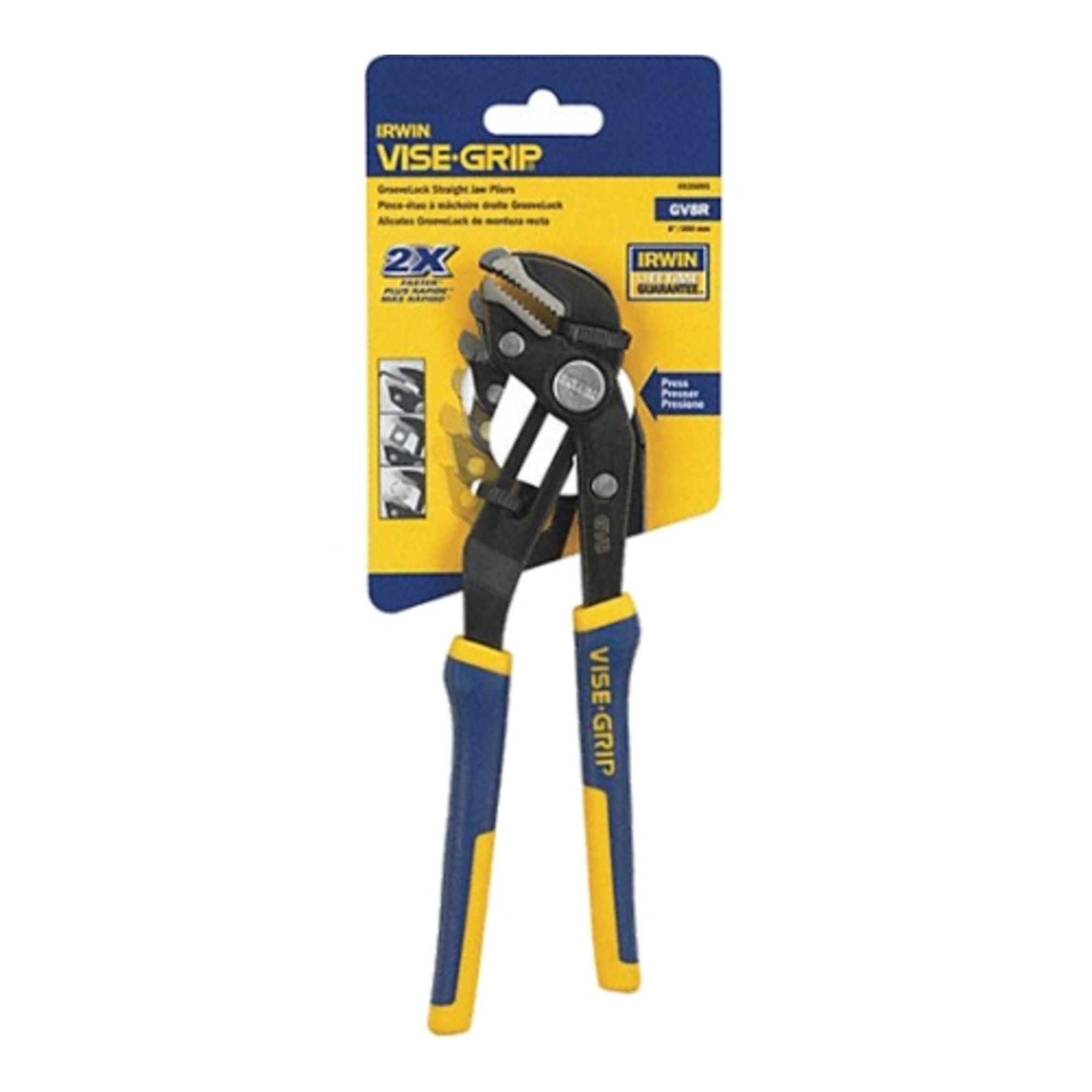 Alicate Irwin Groove Lock Straight Jaw 8