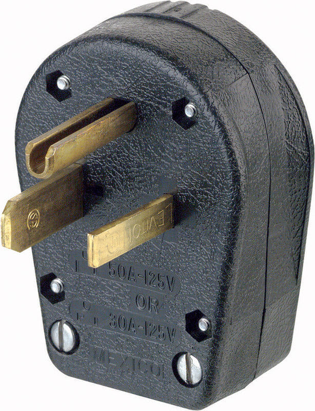 Plug Leviton Commercial Termoplástico Ground/straight Blade