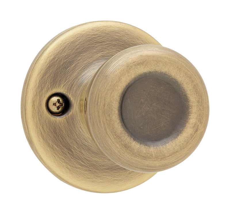 Dummy Knob Kwikset Tylo Antique Brass Com A Mão Direita Ou Esquerda