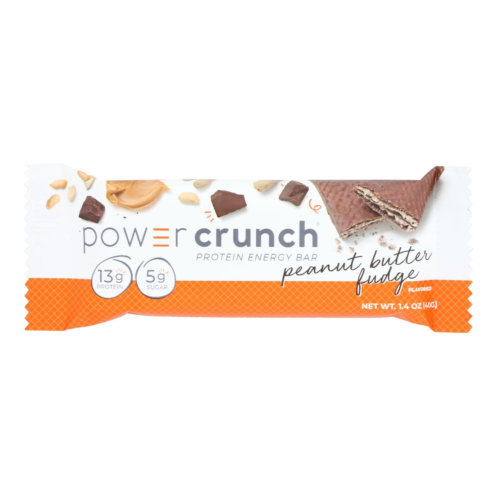 Fudge De Manteiga De Amendoim Power Crunch Protein Bar 40g X 12