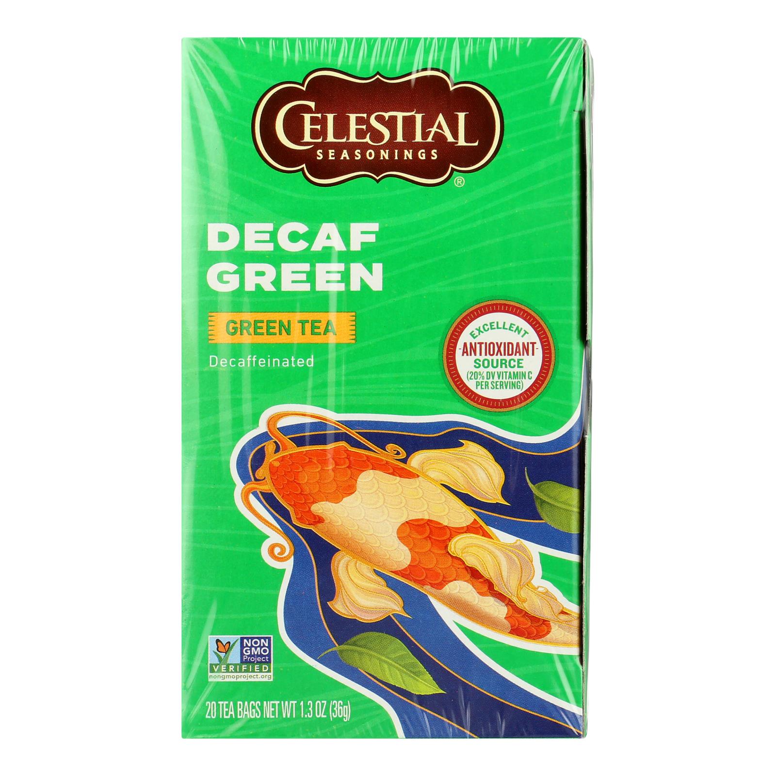 Tea Celestial Seasonings Chá Verde Sem Cafeína 20 Saquinhos De Chá X 6
