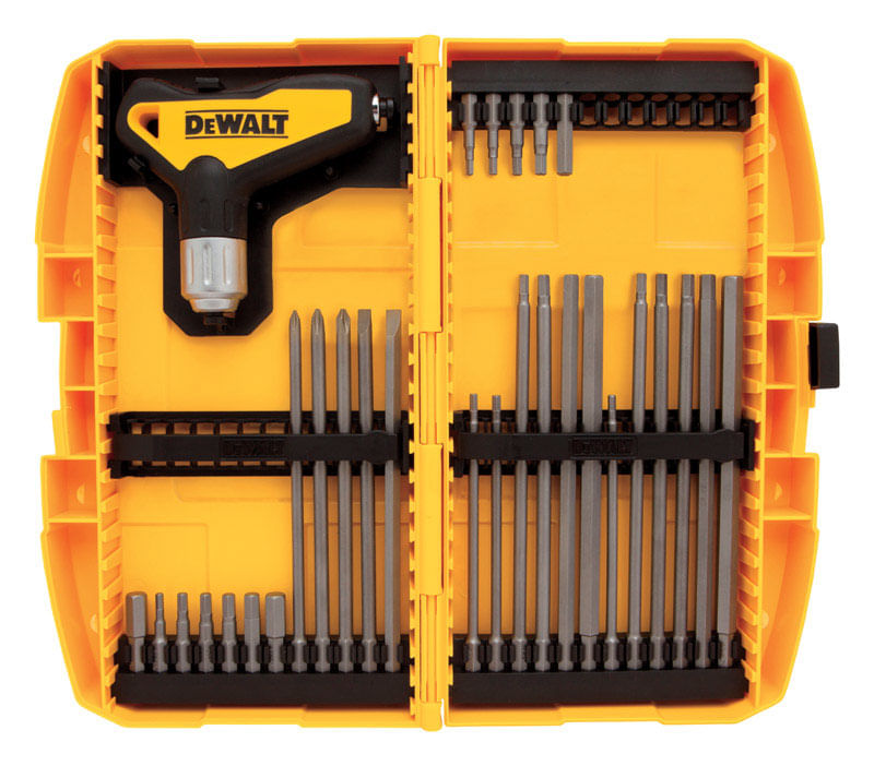 Conjunto De Chaves Hexagonais Dewalt Dewalt Multisize Metric T-handle 31 Unidades