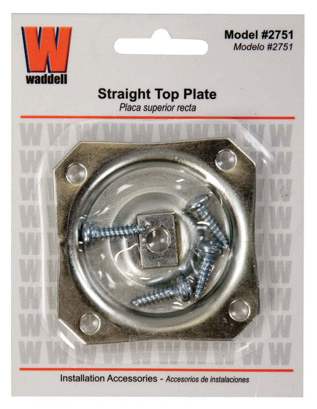 Placa De Perna De Mesa Waddell Straight Steel 2,5 Cm H