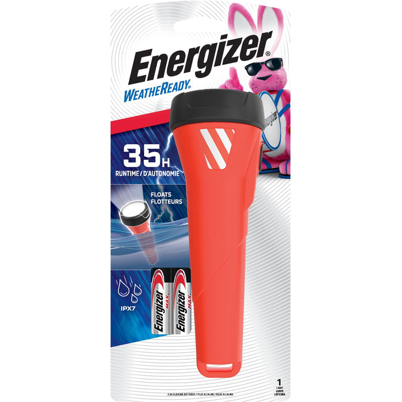 Lanterna Energizer Weatheready 75lm Com Bateria Aa Preta/vermelha