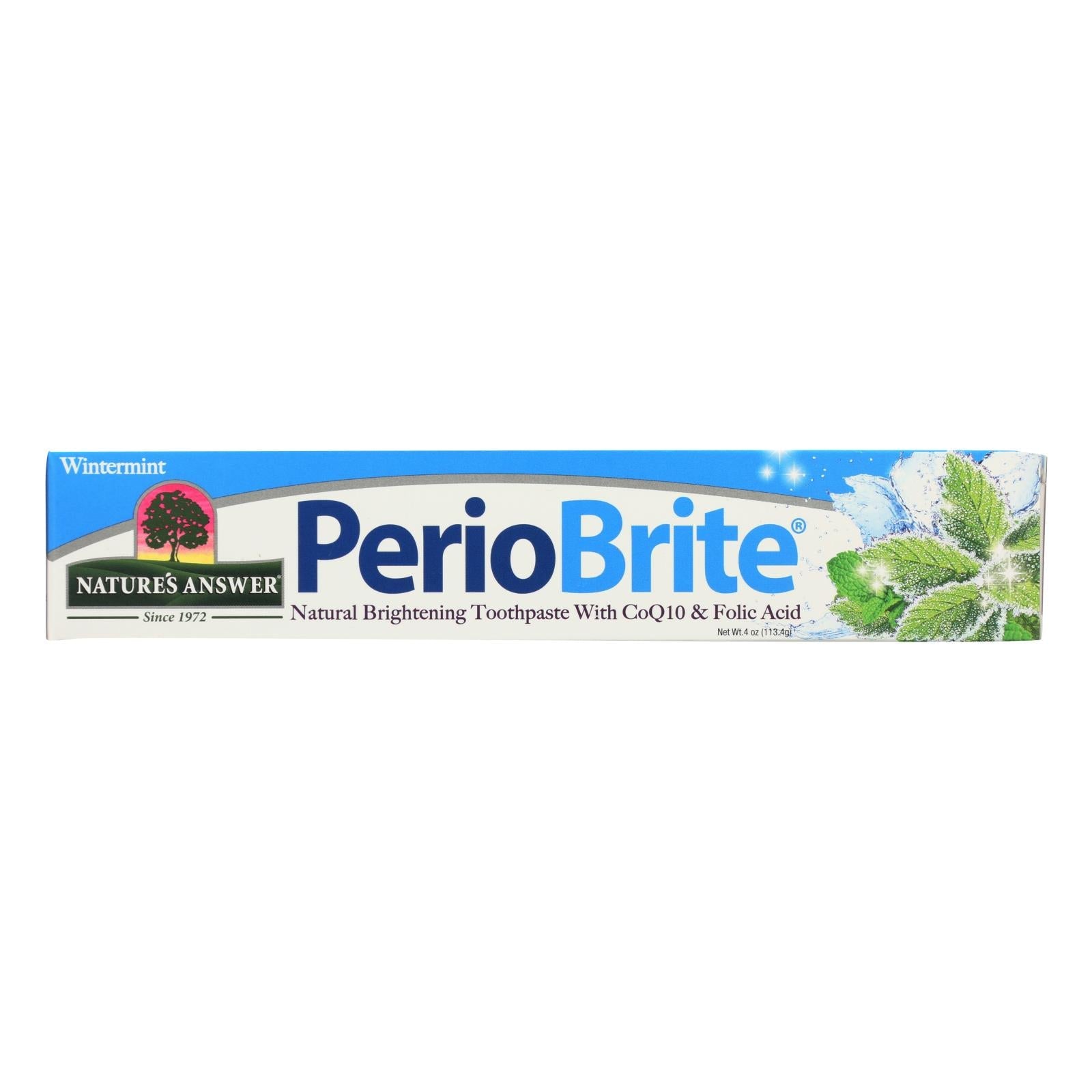 Pasta De Dentes Nature's Answer Periobrite Wintermint 120 Ml
