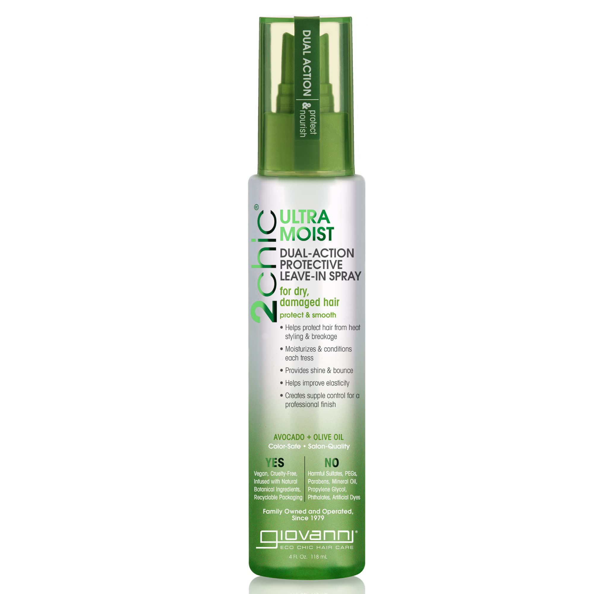 Spray Leave-in Giovanni 2chic Ultra-moist Com Abacate E Azeite De Oliva