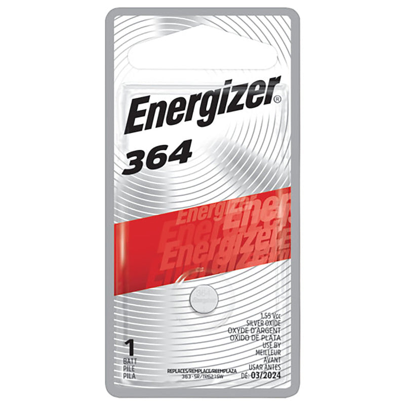 Battery Energizer Silver Oxide 364 1.5v, 1 Pacote