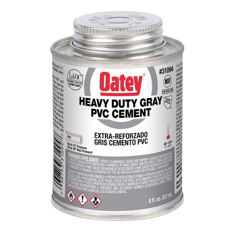 Cement Oatey Heavy Duty Grey Para Pvc 240 Ml