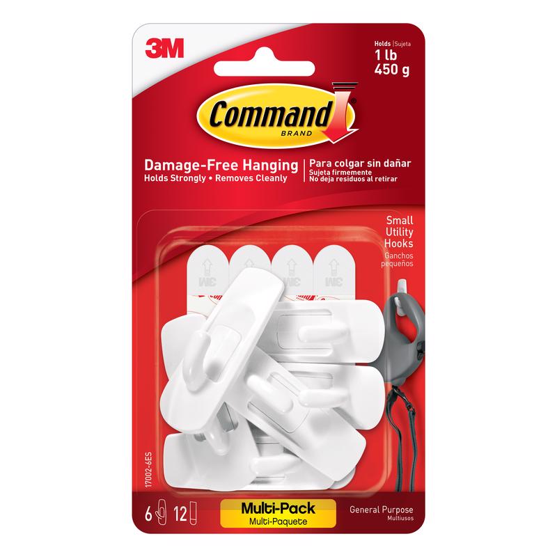 Hook 3m Command Small Plastic, Pacote Com 6
