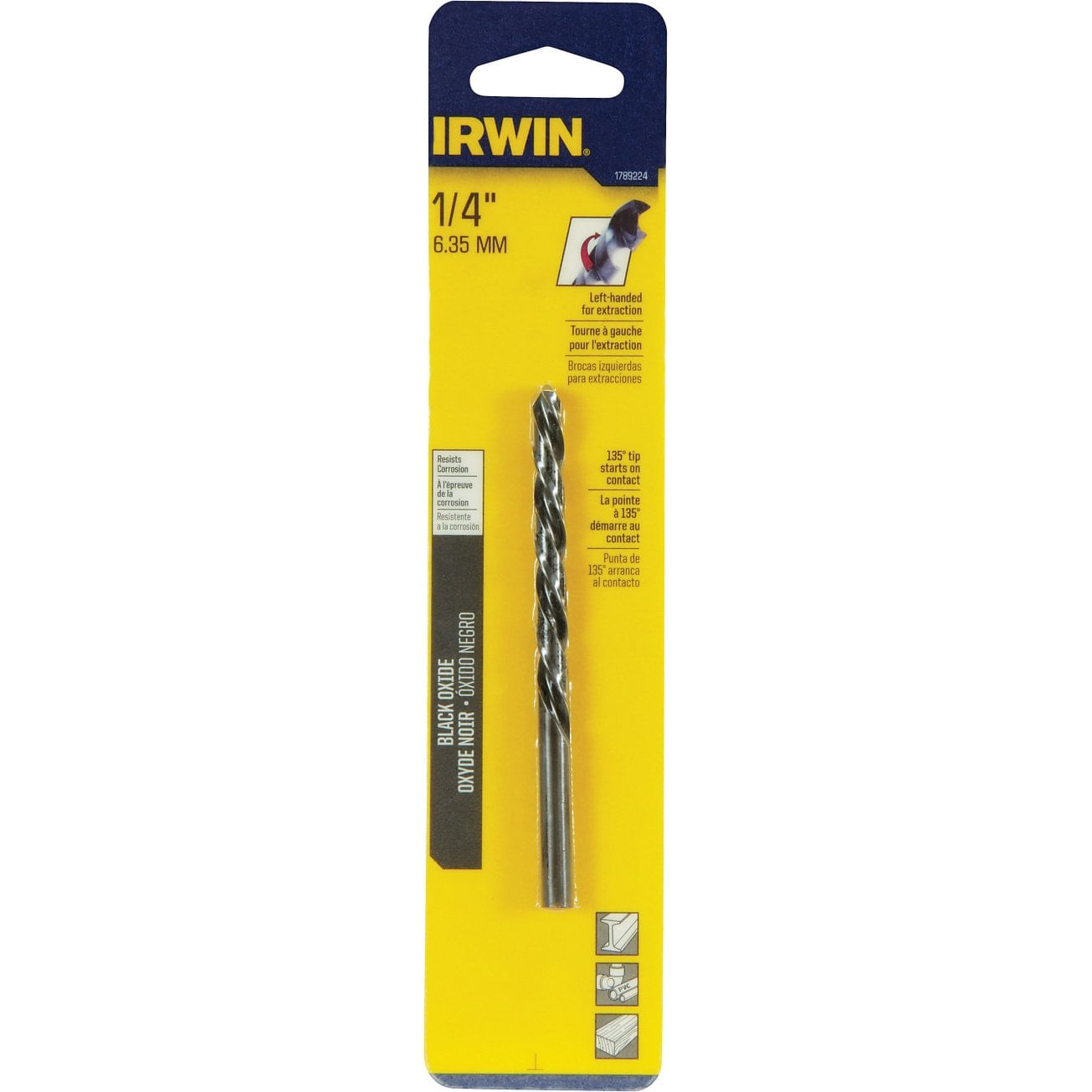Broca Irwin Industrial Tool 1789224 Heavy Duty 1/4"