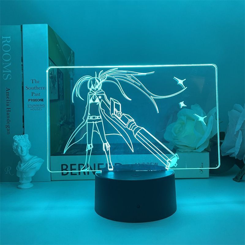 Mercadoria Do Jogo Night Light Usb Black Rock Shooter
