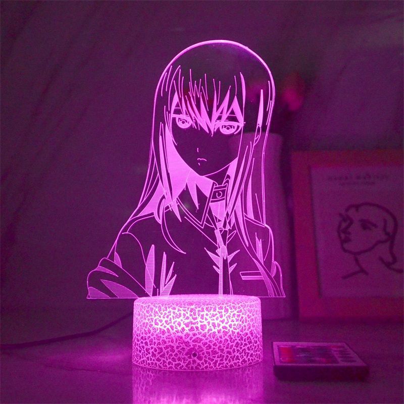 Anime 3D Night Light Steins, Gate Makise Kurisu Okabe Rintarou