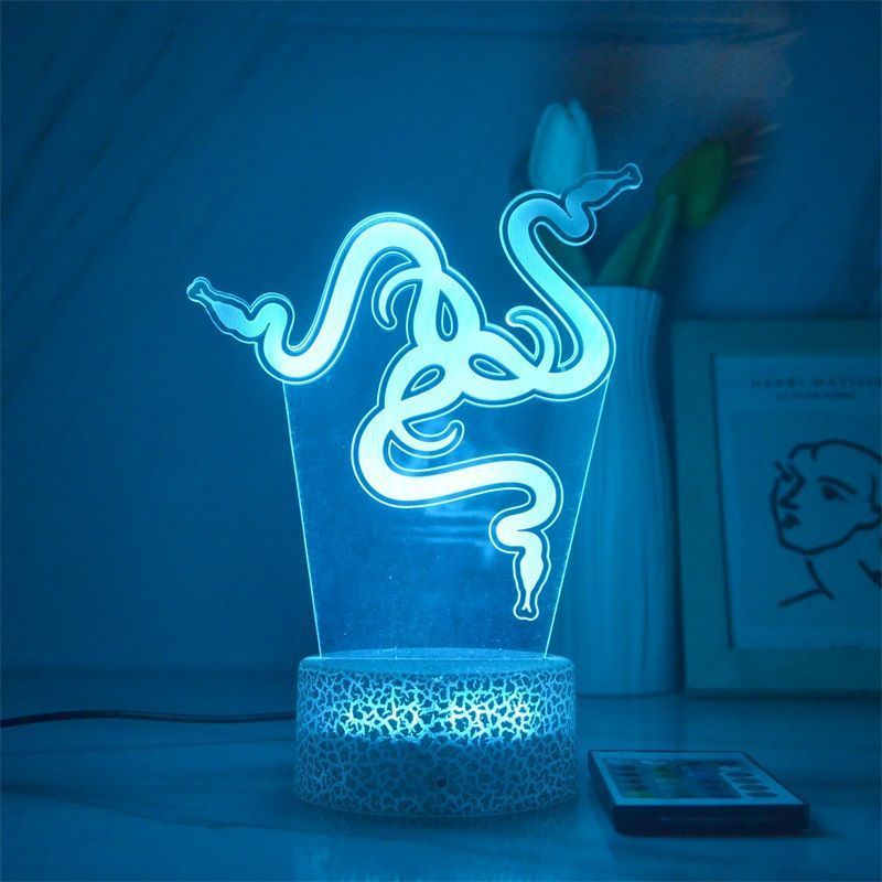 Night Light Ray Merchandise Snake 3d Com Controle Remoto