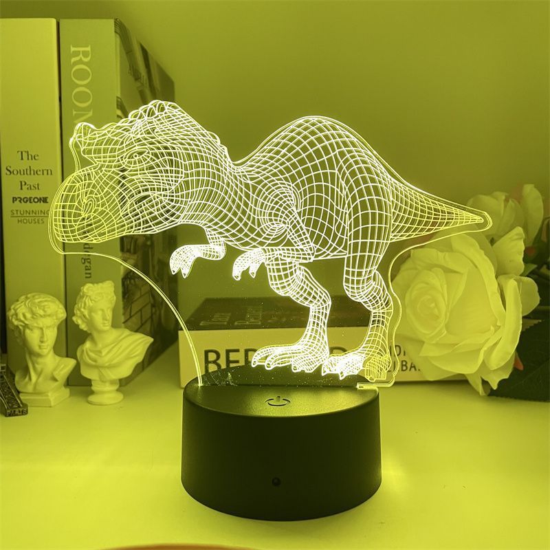 Luz Noturna Usb Dinosaur Tyrannosaurus Pterosaur Parasaurolo