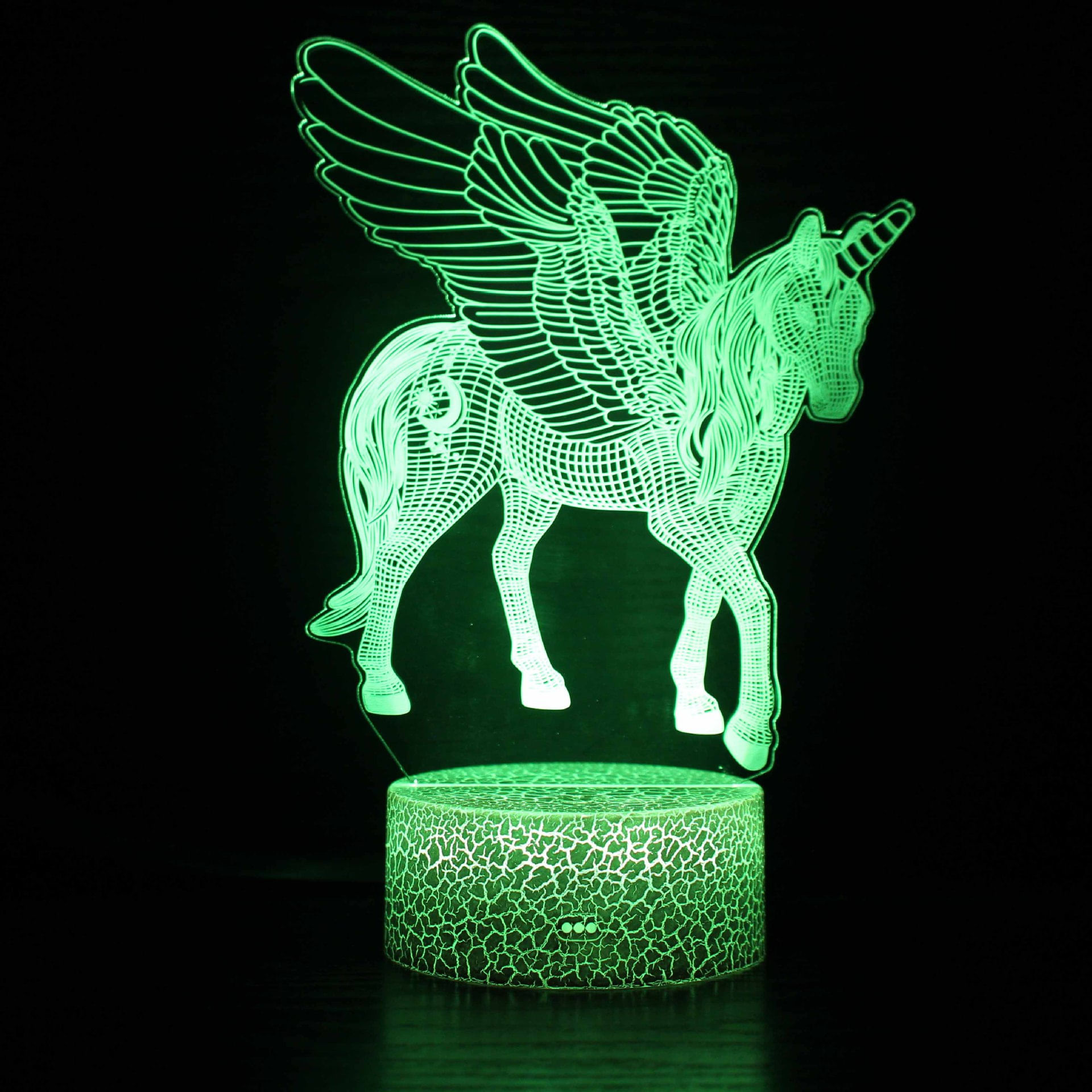 Candeeiro De Mesa Unicorn 3D Led Light Creative Visual Colorful
