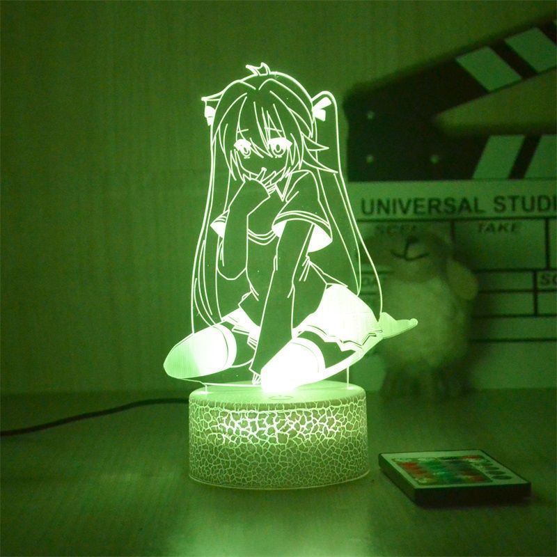 Night Light Anime Hatsune Miku 3d Para Sala De Estar Doméstica