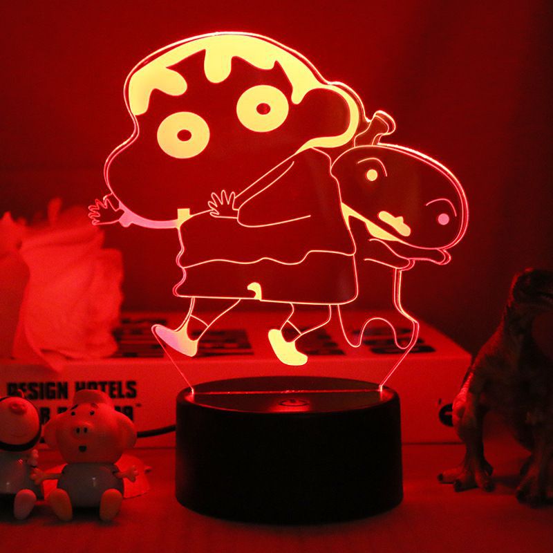 Decoração De Mesa 3D Night Light Crayon Shin-chan Merchandise