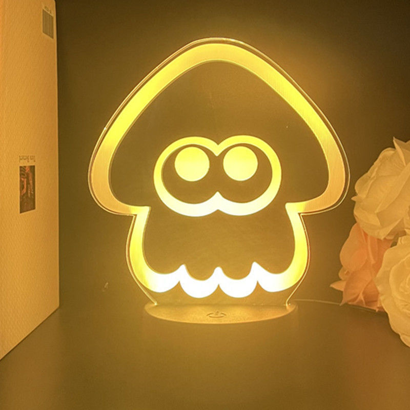 Desenho Animado De Anime Night Light Usb Splatoon Inkling Para Quarto