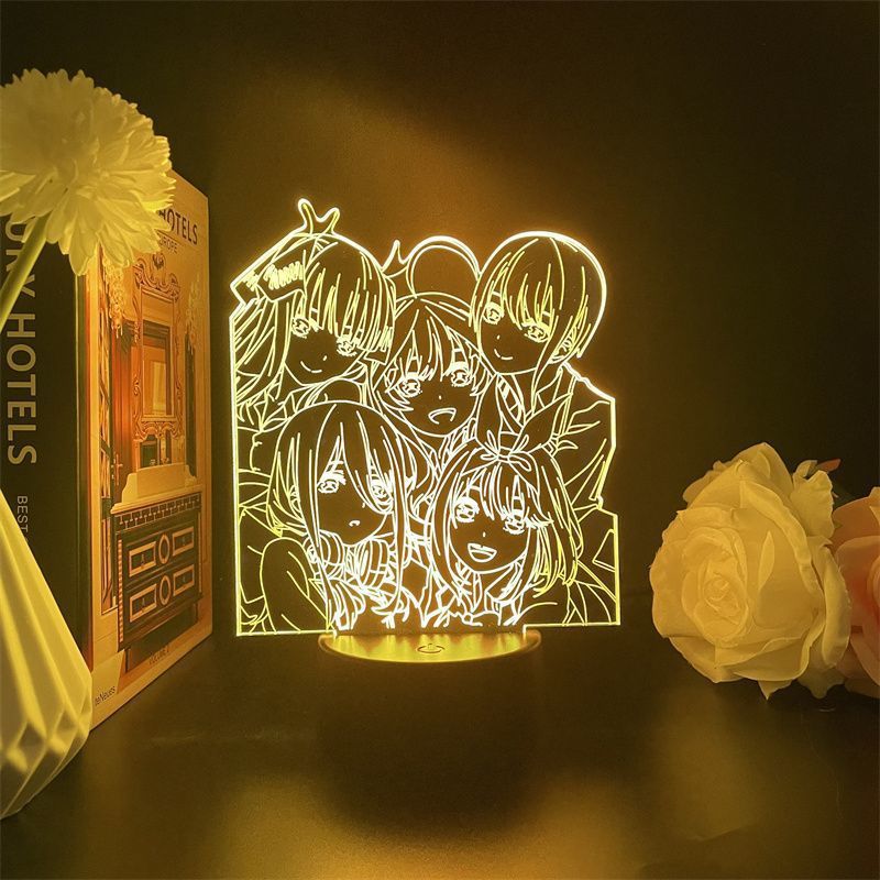 Night Light Usb Os Quintupletos Quintupletos Miku Por Excelência