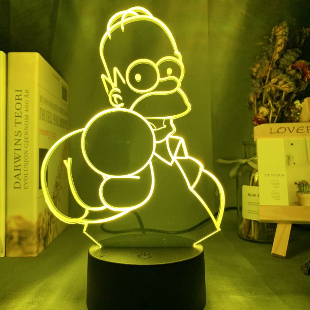 Night Light The Simpsons 3d Creative Cartoon Anime Usb