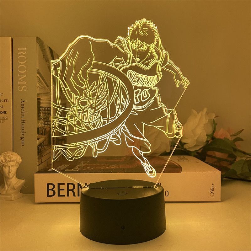 Luz Noturna Usb Kuroko's Basketball Aomine Daiki 3d Illusion