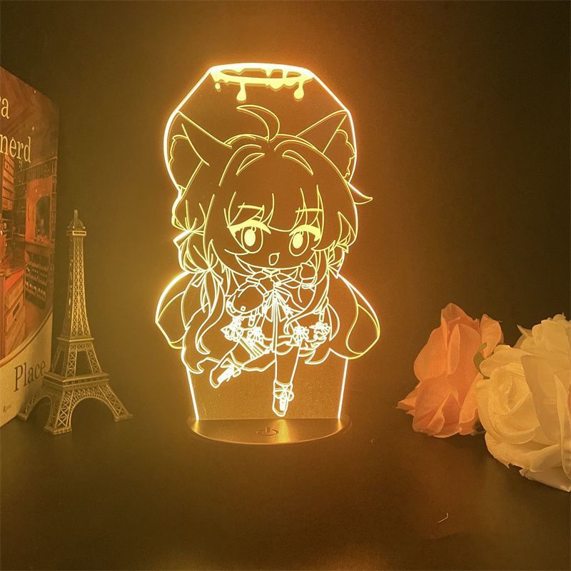 Luz Noturna Usb Suna Wolf Shiroko Merchandise Blue