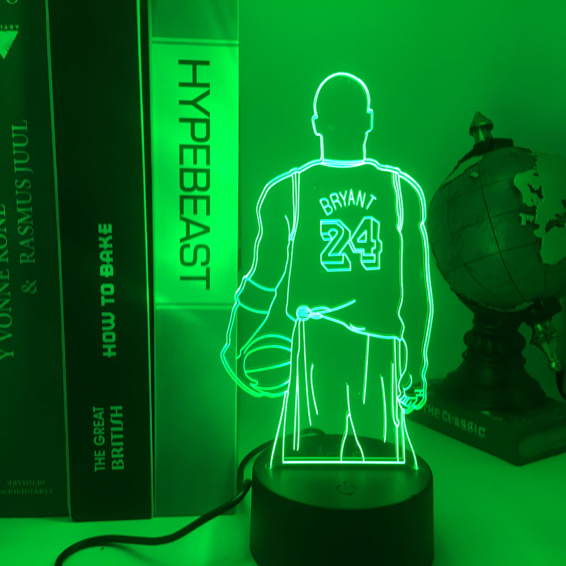 Night Light Creative Comemorative Basketball Star Kobe 3d