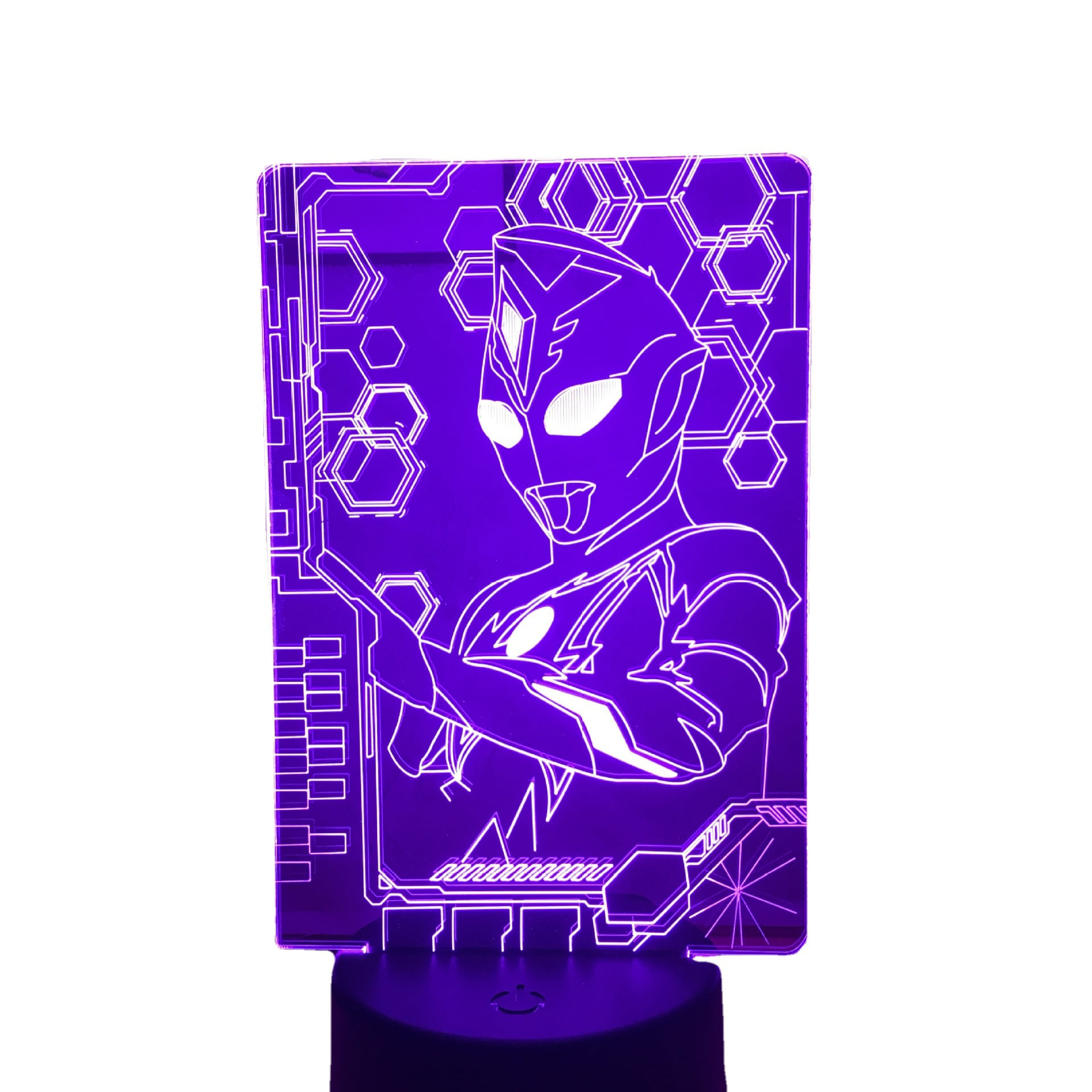 Interruptor De Toque Colorido Creative Decai Ultraman Com Luz Noturna 3d