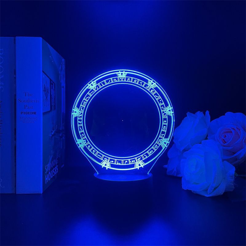 Desenho Animado De Anime Colorido Night Light Stargate Usb Para Crianças