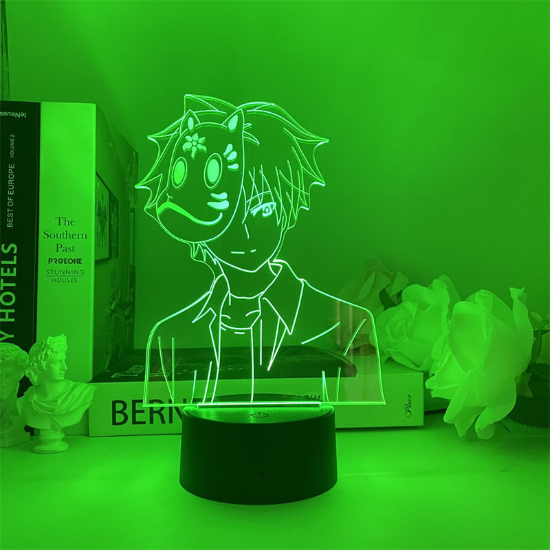 Modelo De Anime Do Livro Dos Amigos De Natsume Com Luz Noturna Usb
