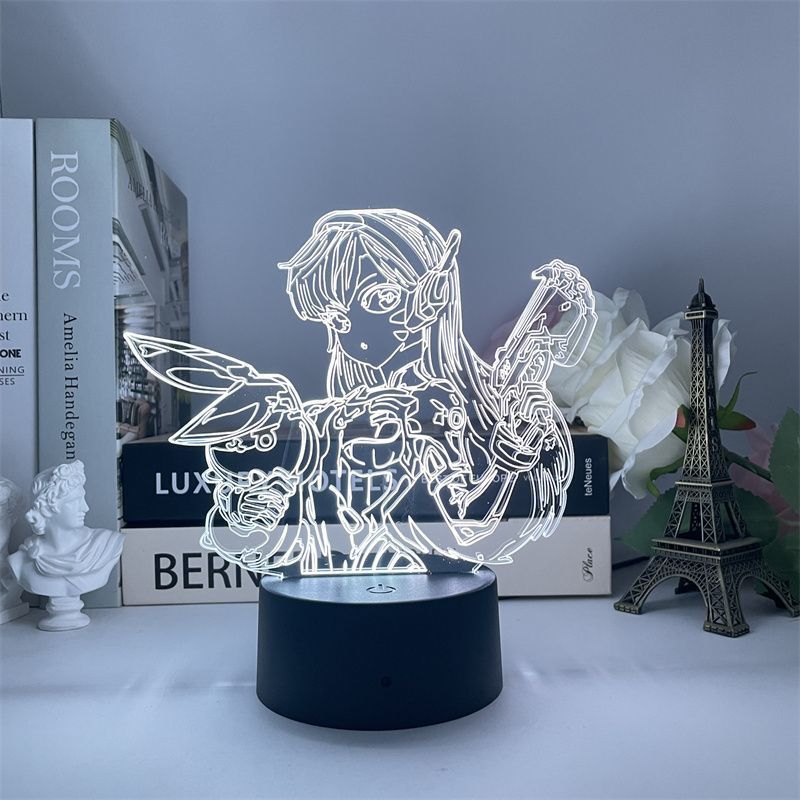 Luz Noturna Usb Overwatch Ashe Ana Orisa Hanzo Bastion Brig