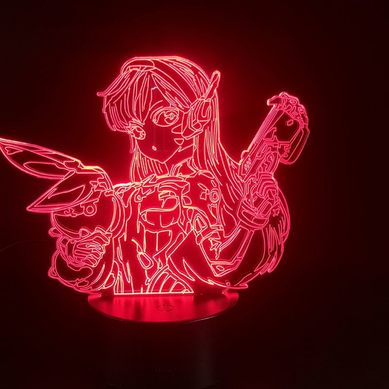 Mercadoria 3d Night Light Overwatchs D.va Para Crianças